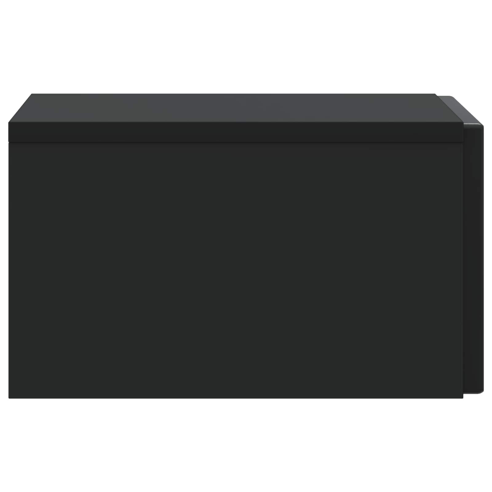 Wandmontierter Nachttisch 2 pcs Schwarz 33 x 34,5 x 20 cm