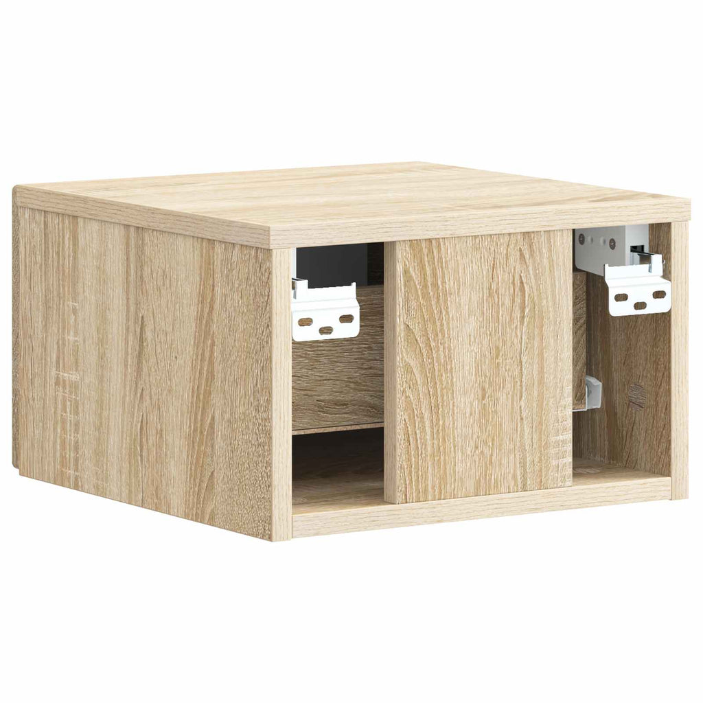 Wandmontierter Nachttisch Sonoma-Eiche 33 x 34,5 x 20 cm