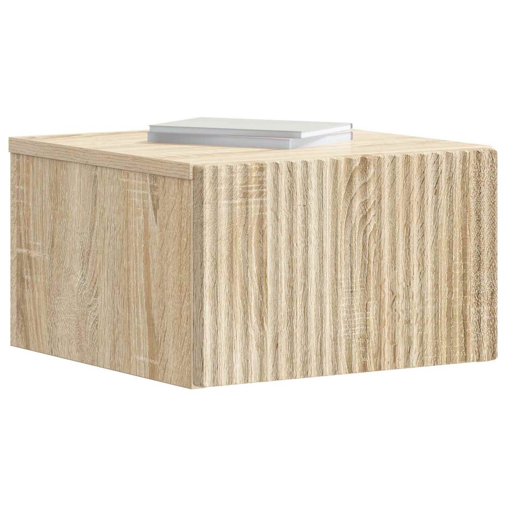 Wandmontierter Nachttisch Sonoma-Eiche 33 x 34,5 x 20 cm