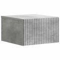 Wandmontierter Nachttisch Betongrau 33 x 34,5 x 20 cm