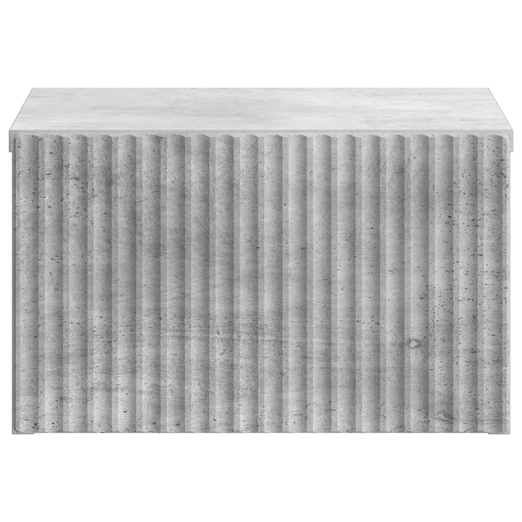 Wandmontierter Nachttisch 2 pcs Betongrau 33 x 34,5 x 20 cm