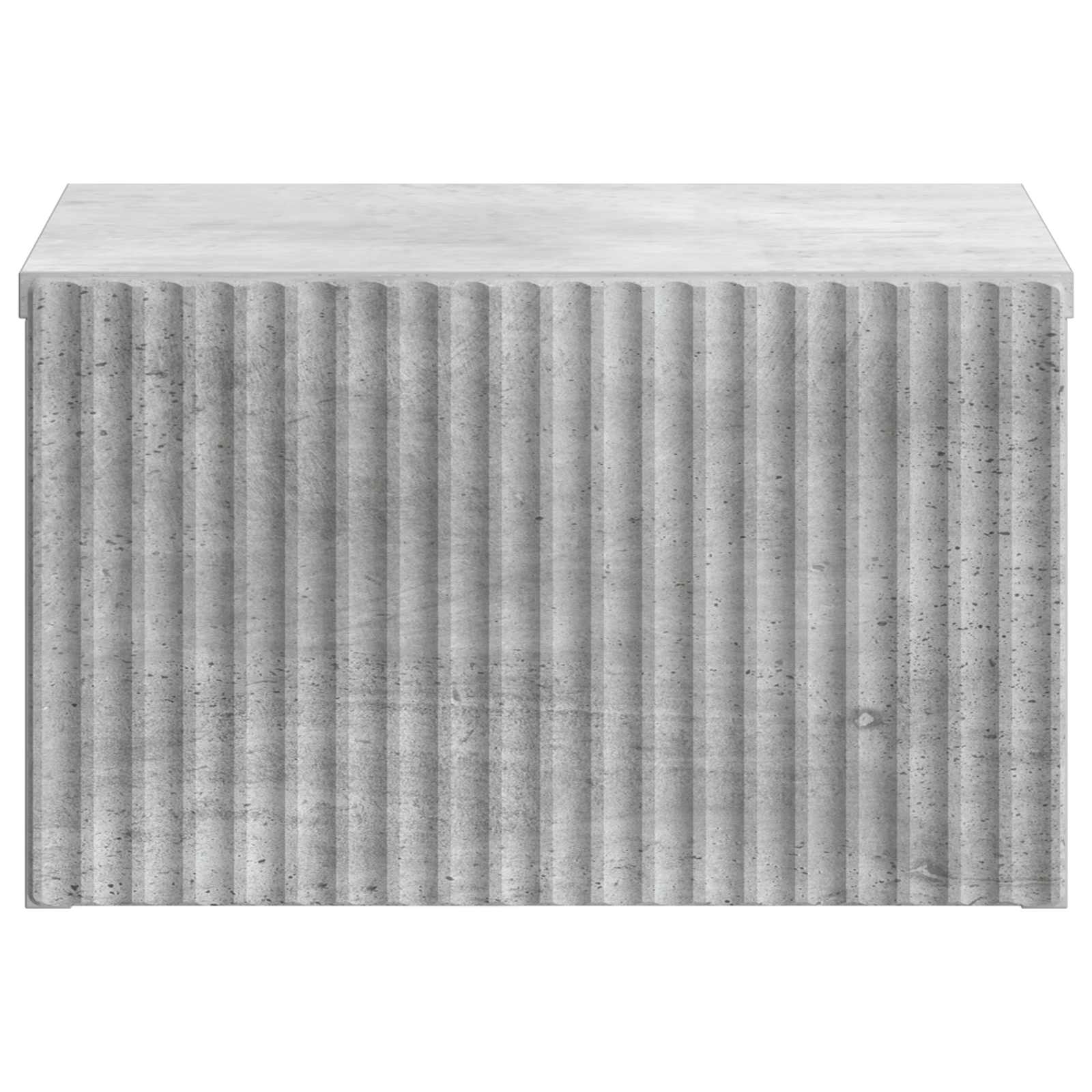 Wandmontierter Nachttisch 2 pcs Betongrau 33 x 34,5 x 20 cm