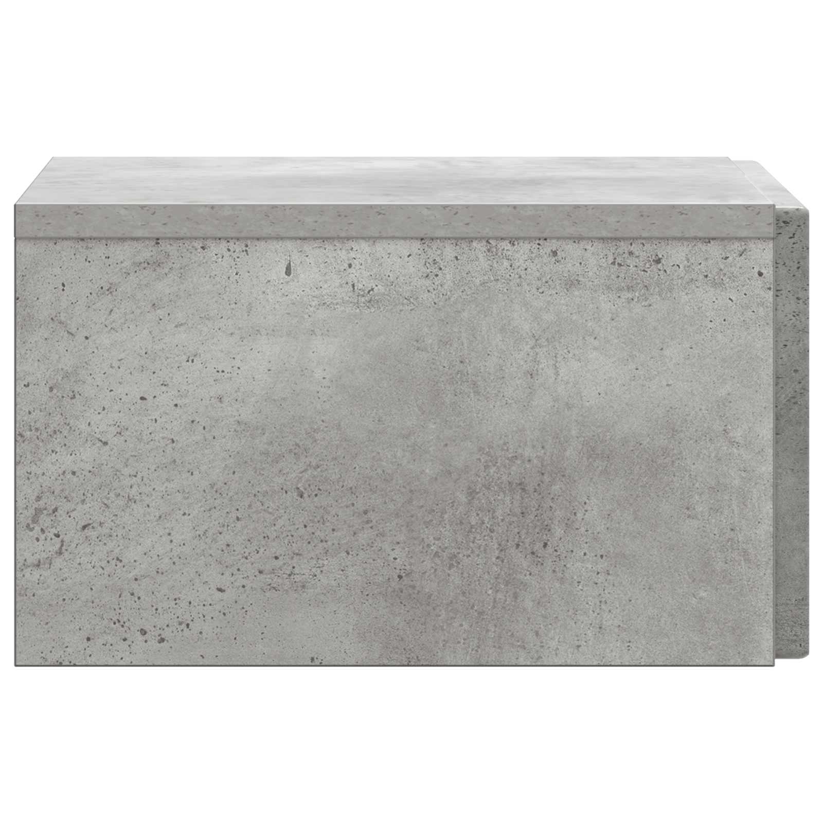 Wandmontierter Nachttisch 2 pcs Betongrau 33 x 34,5 x 20 cm