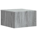Wandmontierter Nachttisch Graues Sonoma 33 x 34,5 x 20 cm