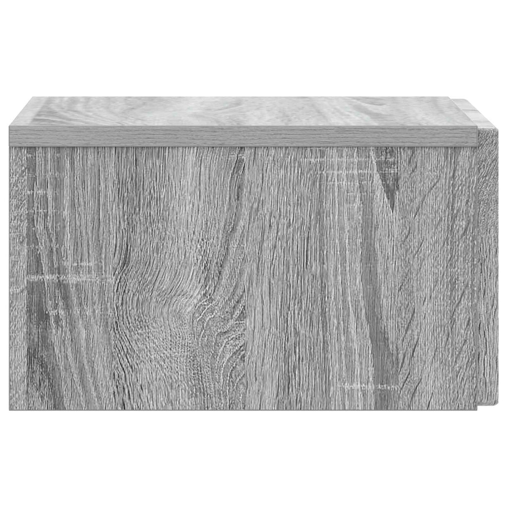 Wandmontierter Nachttisch Graues Sonoma 33 x 34,5 x 20 cm