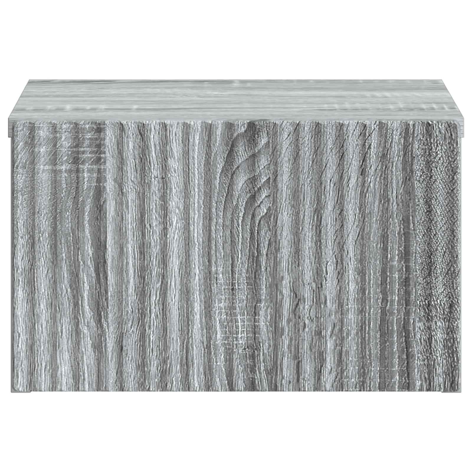 Wandmontierter Nachttisch 2 pcs Graues Sonoma 33 x 34,5 x 20 cm