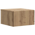 Wandmontierter Nachttisch Artisan-Eiche 33 x 34,5 x 20 cm
