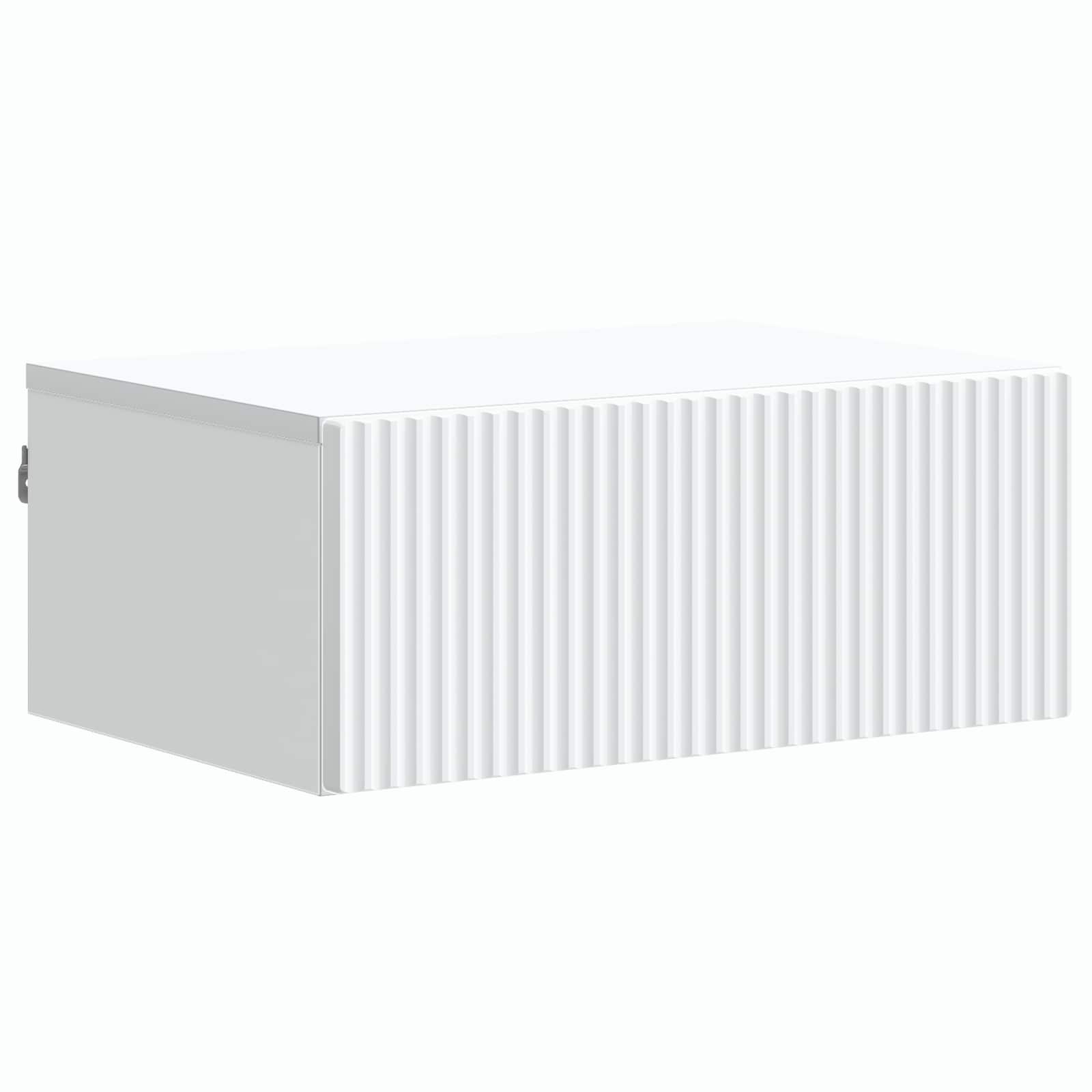 Wandmontierter Nachttisch 2 pcs Weiß 49 x 34,5 x 20 cm