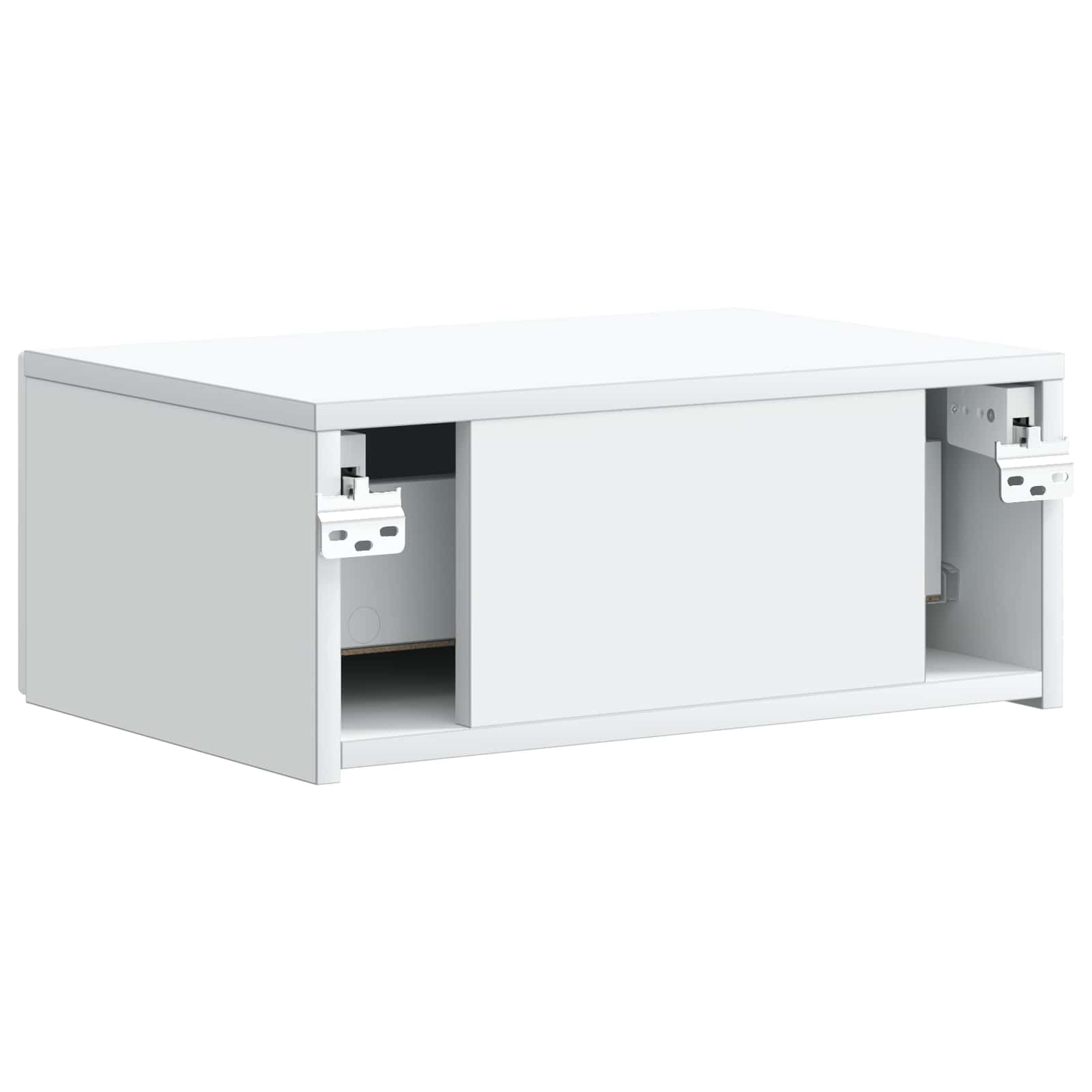 Wandmontierter Nachttisch 2 pcs Weiß 49 x 34,5 x 20 cm