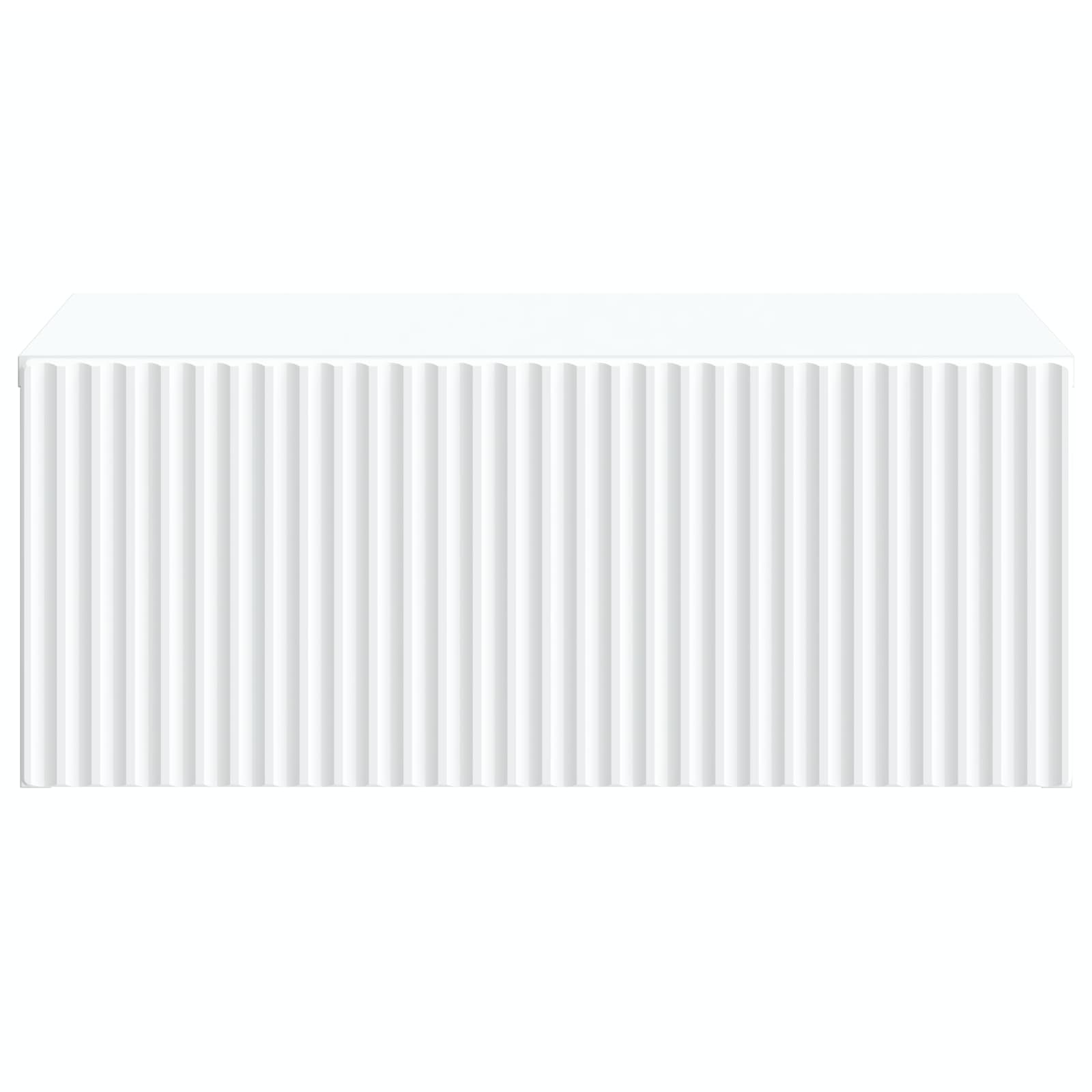 Wandmontierter Nachttisch 2 pcs Weiß 49 x 34,5 x 20 cm