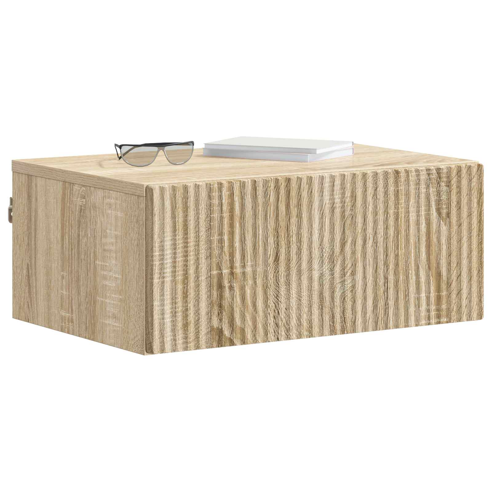 Wandmontierter Nachttisch Sonoma-Eiche 49 x 34,5 x 20 cm