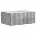 Wandmontierter Nachttisch Betongrau 49 x 34,5 x 20 cm