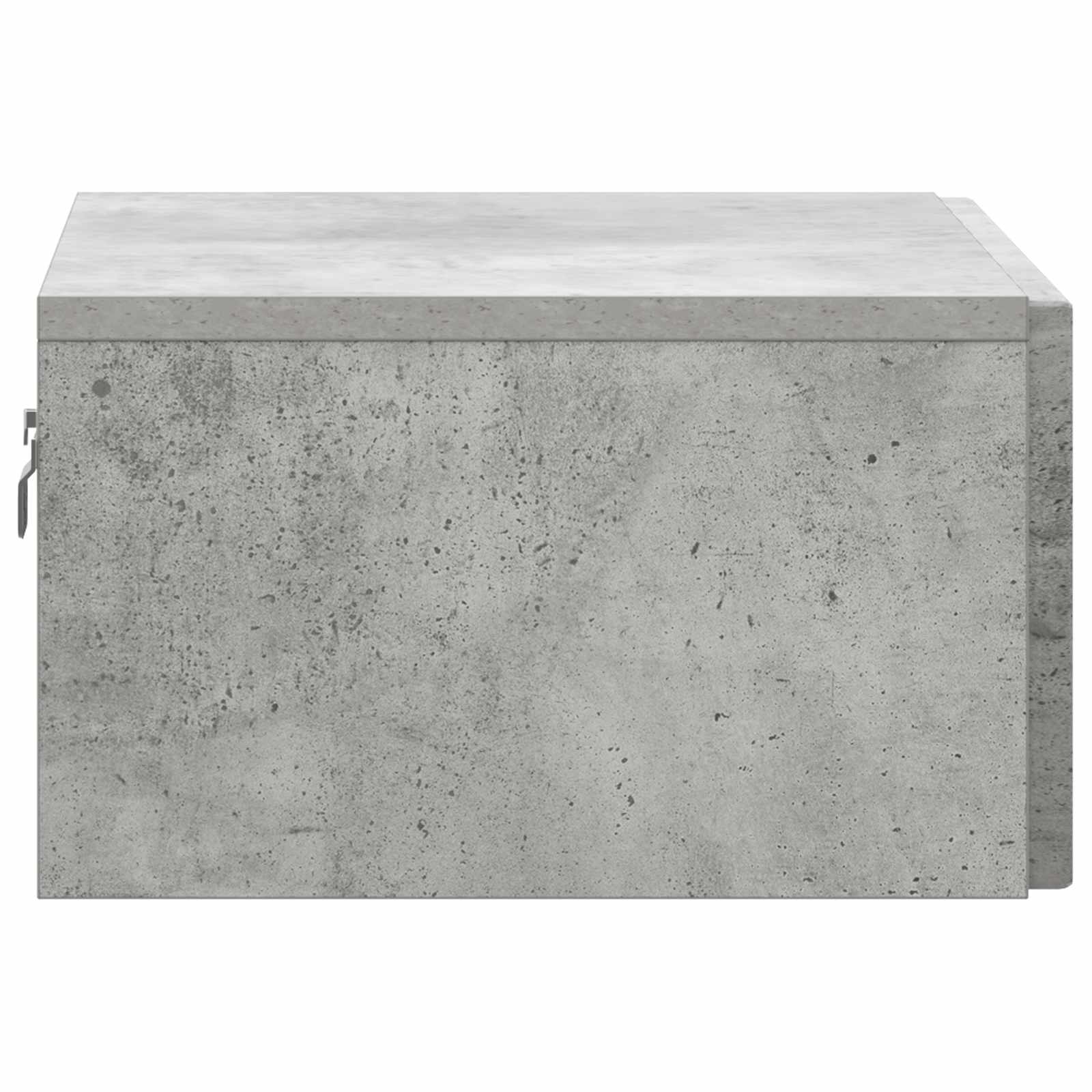 Wandmontierter Nachttisch Betongrau 49 x 34,5 x 20 cm