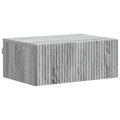Wandmontierter Nachttisch Graues Sonoma 49 x 34,5 x 20 cm