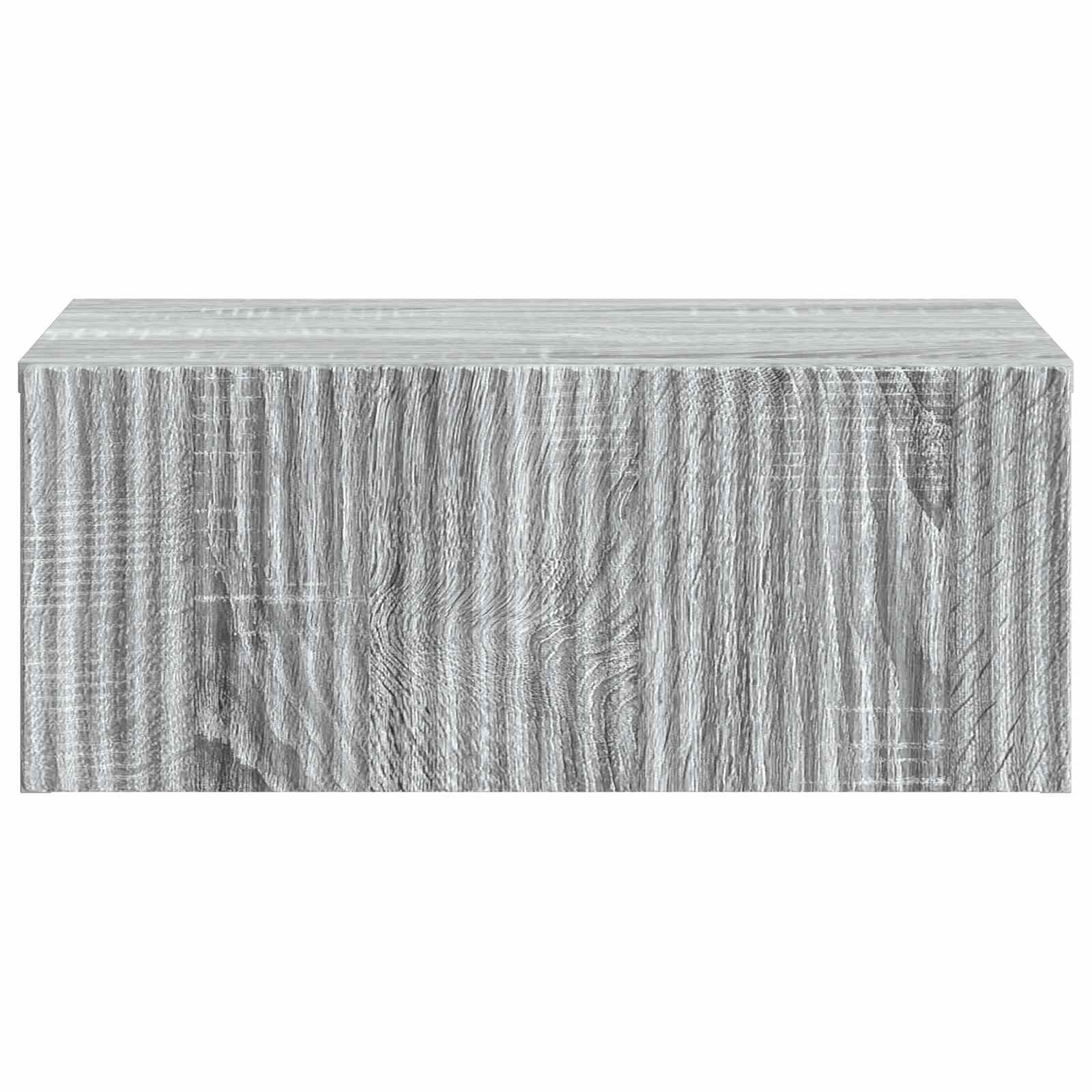 Wandmontierter Nachttisch 2 pcs Graues Sonoma 49 x 34,5 x 20 cm