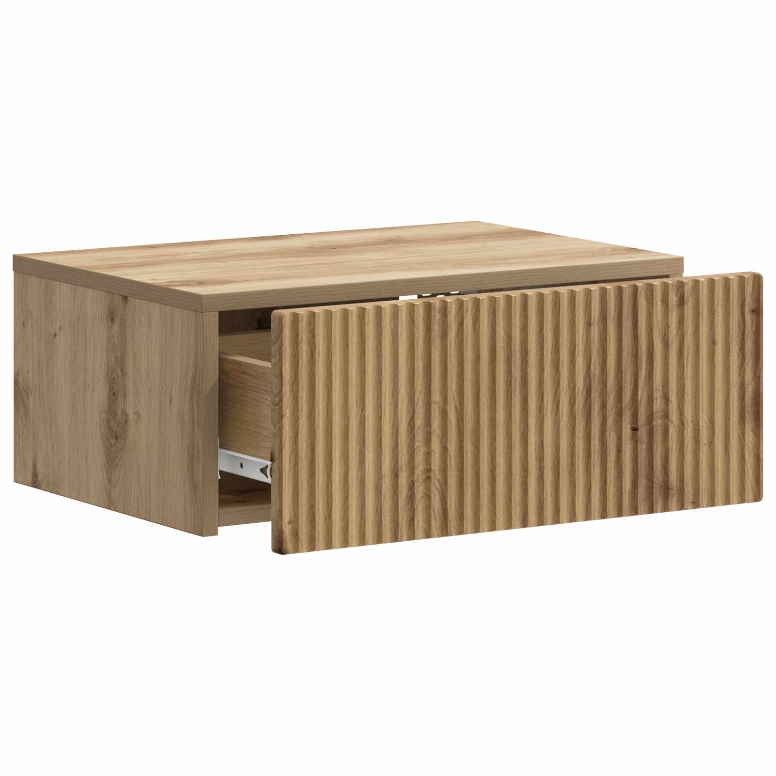 Wandmontierter Nachttisch Artisan-Eiche 49 x 34,5 x 20 cm