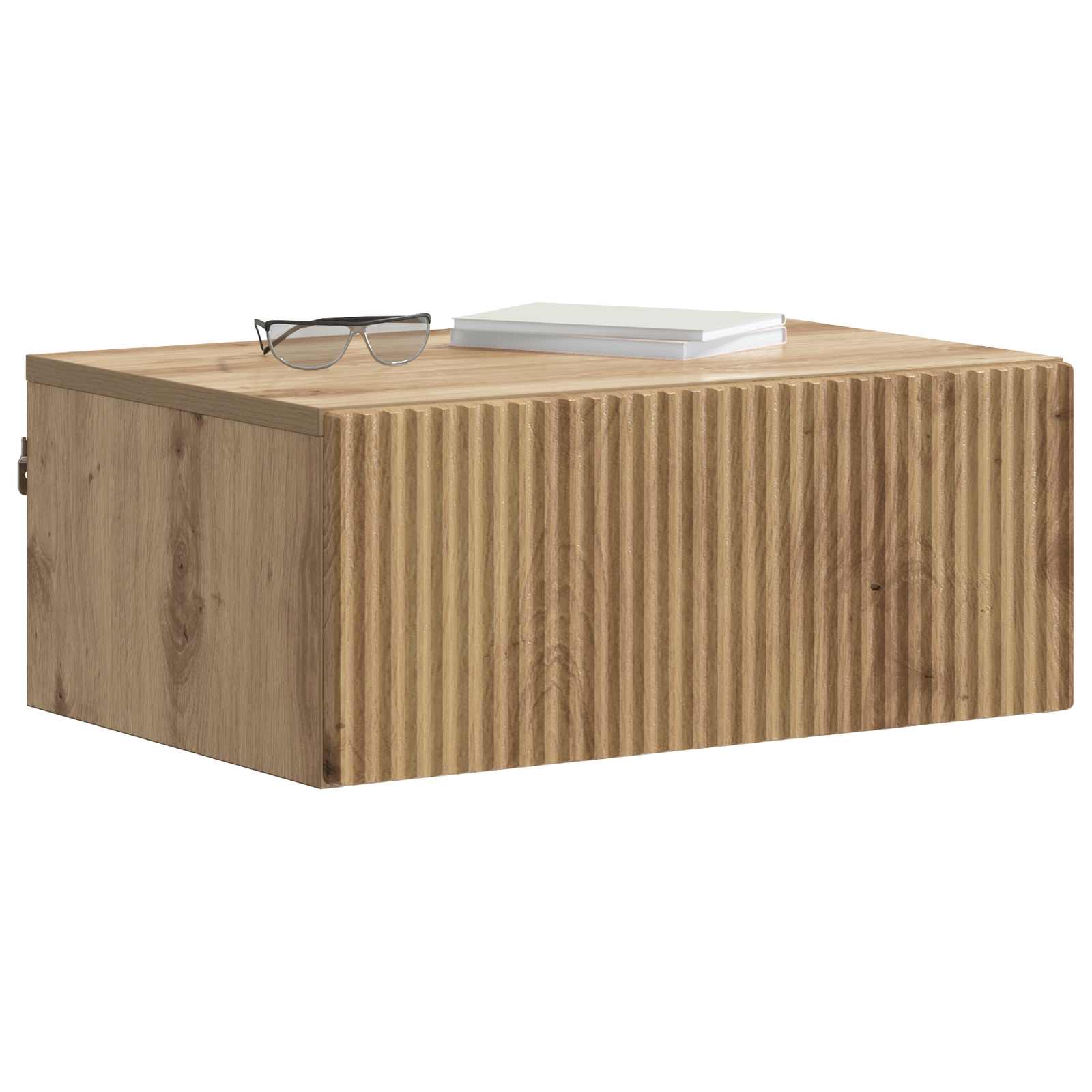 Wandmontierter Nachttisch Artisan-Eiche 49 x 34,5 x 20 cm