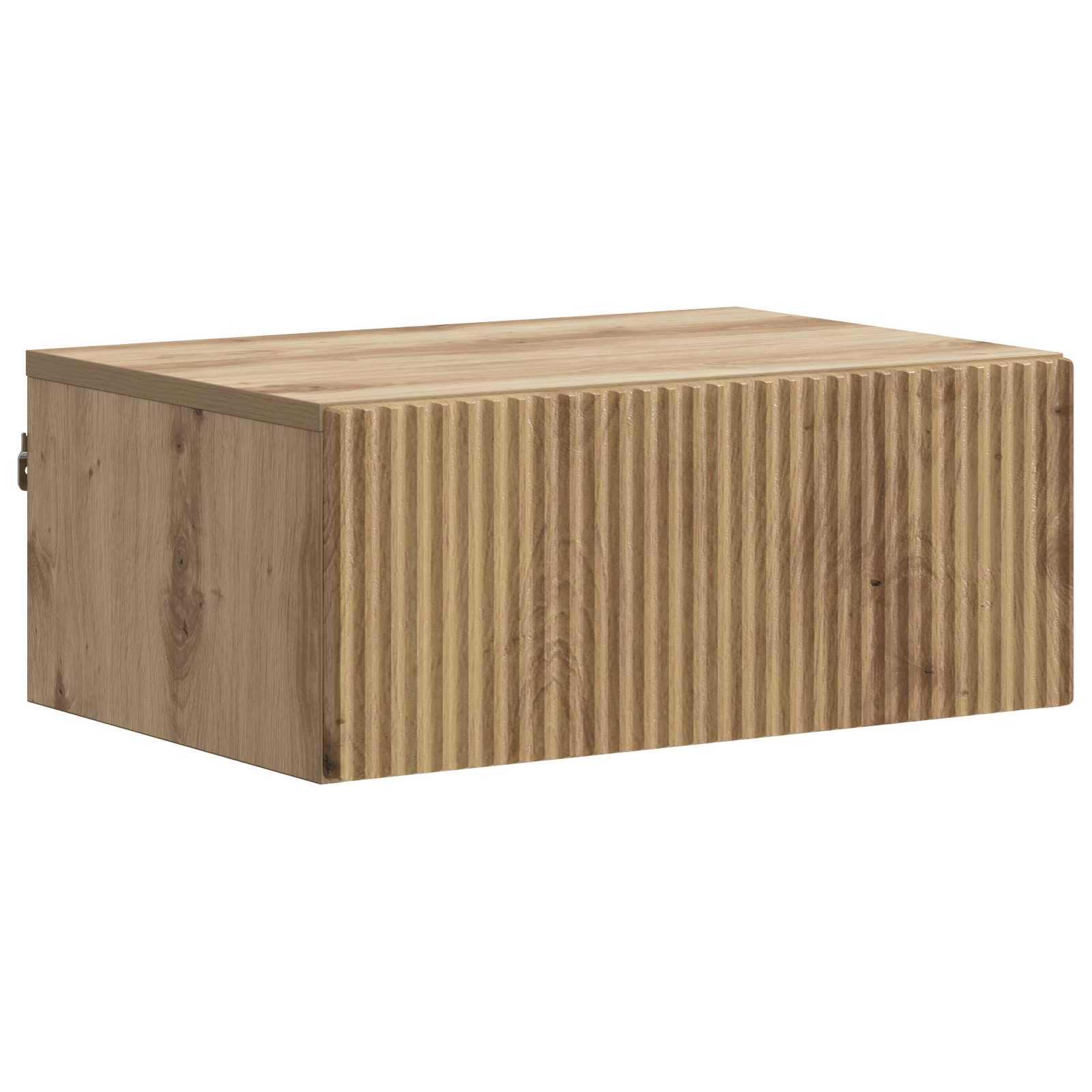 Wandmontierter Nachttisch 2 pcs Artisan-Eiche 49 x 34,5 x 20 cm