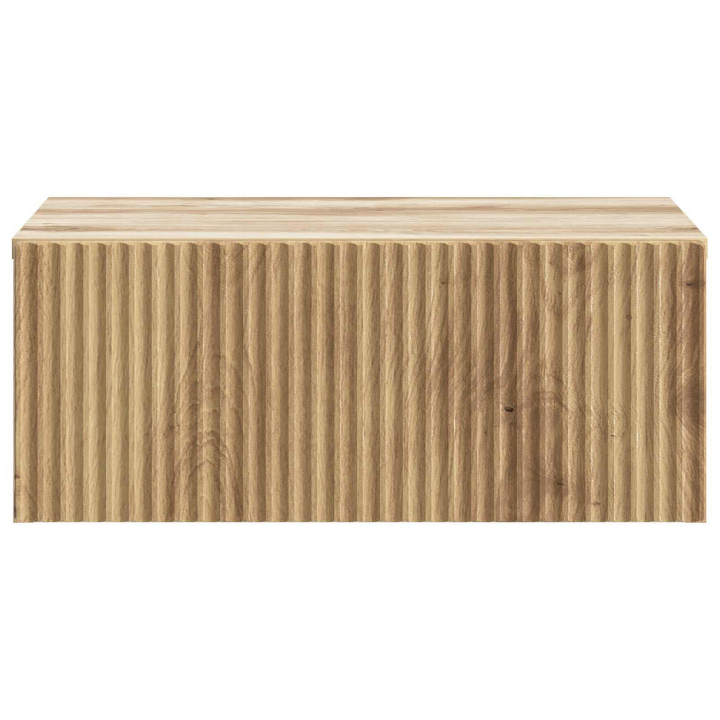 Wandmontierter Nachttisch 2 pcs Artisan-Eiche 49 x 34,5 x 20 cm