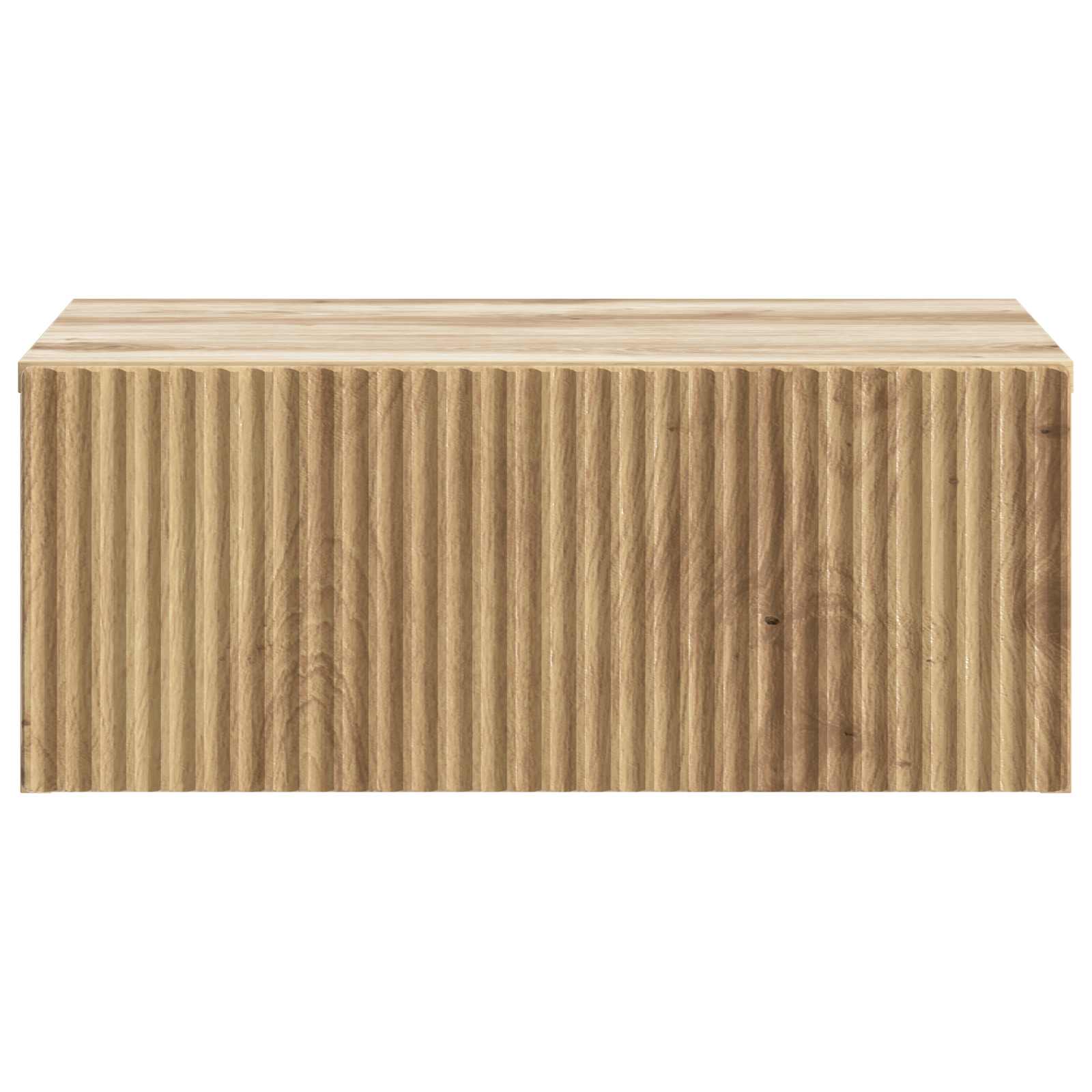 Wandmontierter Nachttisch 2 pcs Artisan-Eiche 49 x 34,5 x 20 cm