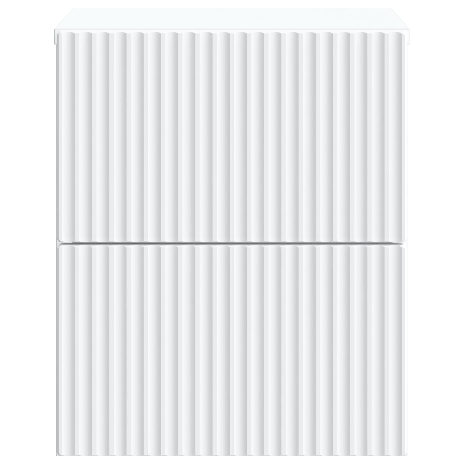 Wandmontierter Nachttisch 2 pcs Weiß 33 x 34,5 x 40 cm