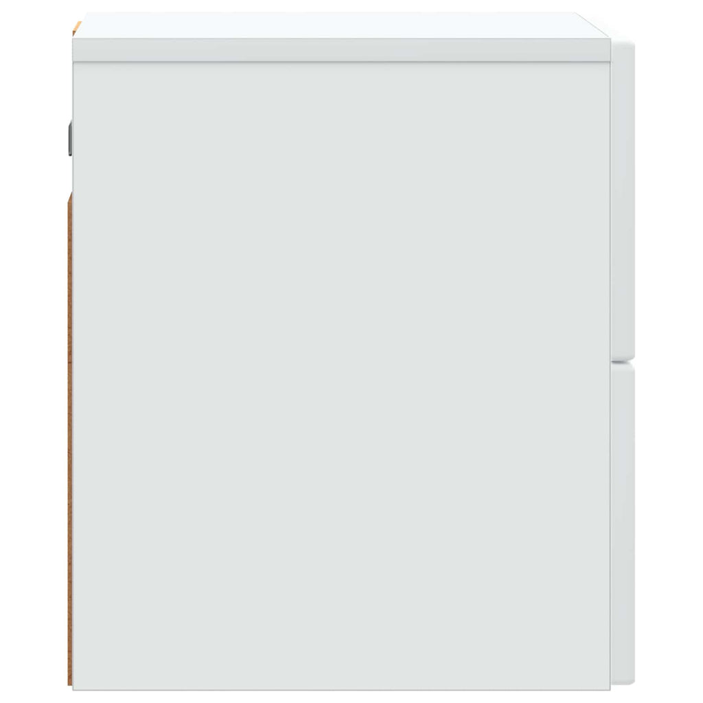 Wandmontierter Nachttisch 2 pcs Weiß 33 x 34,5 x 40 cm