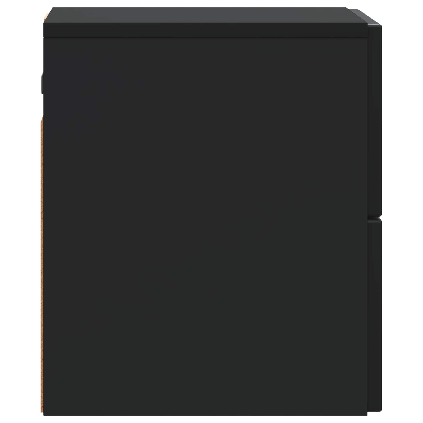 Wandmontierter Nachttisch Schwarz 33 x 34,5 x 40 cm