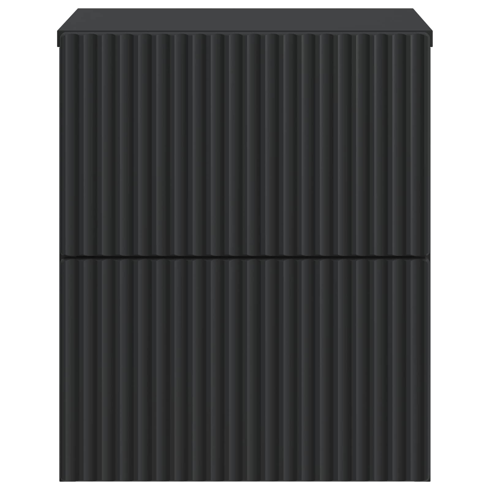 Wandmontierter Nachttisch 2 pcs Schwarz 33 x 34,5 x 40 cm