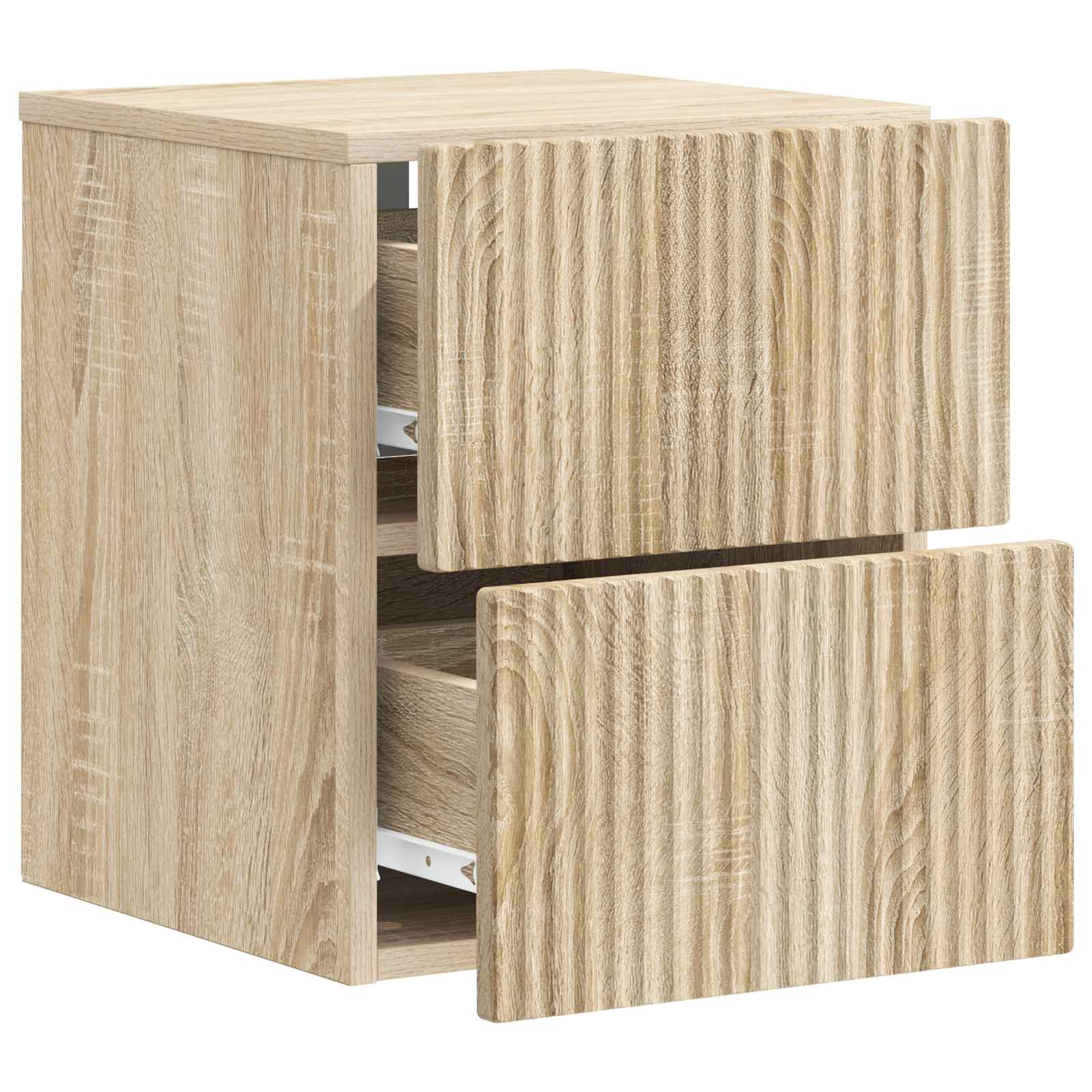 Wandmontierter Nachttisch Sonoma-Eiche 33 x 34,5 x 40 cm