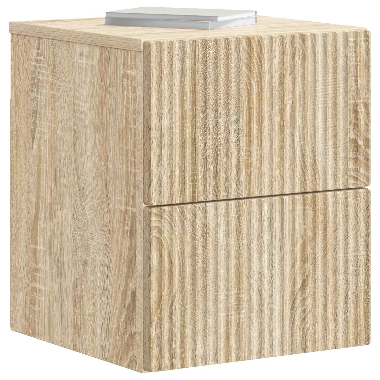 Wandmontierter Nachttisch Sonoma-Eiche 33 x 34,5 x 40 cm