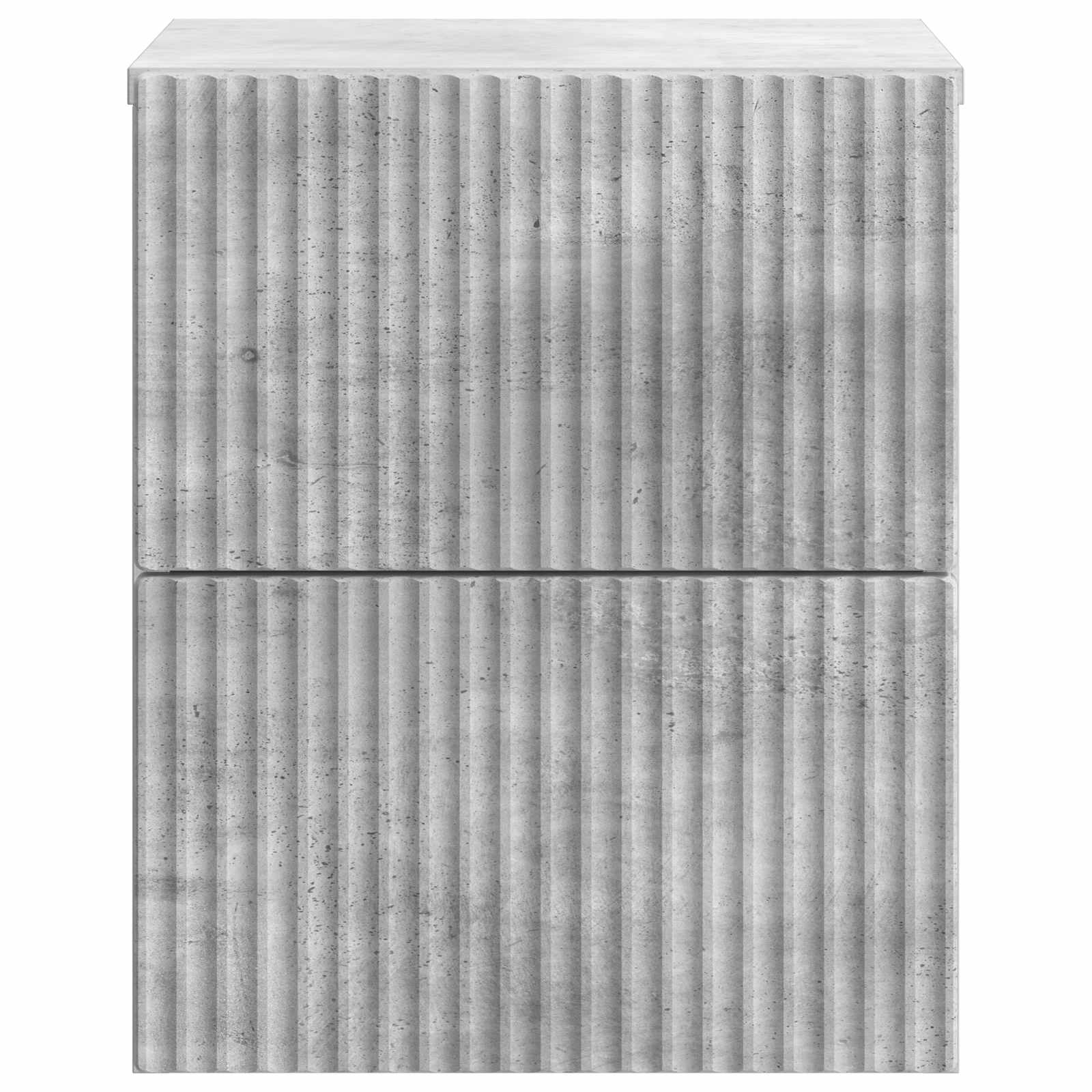 Wandmontierter Nachttisch 2 pcs Betongrau 33 x 34,5 x 40 cm