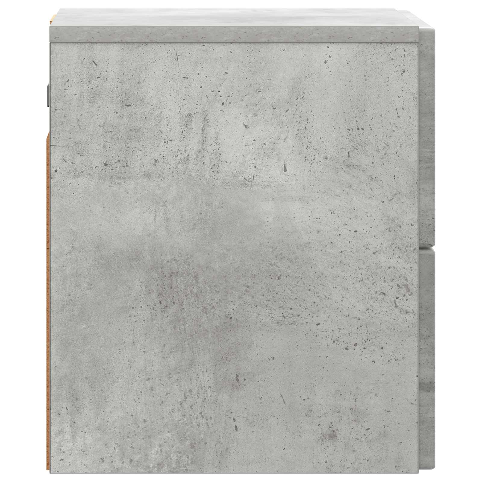 Wandmontierter Nachttisch 2 pcs Betongrau 33 x 34,5 x 40 cm