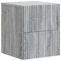 Wandmontierter Nachttisch Graues Sonoma 33 x 34,5 x 40 cm