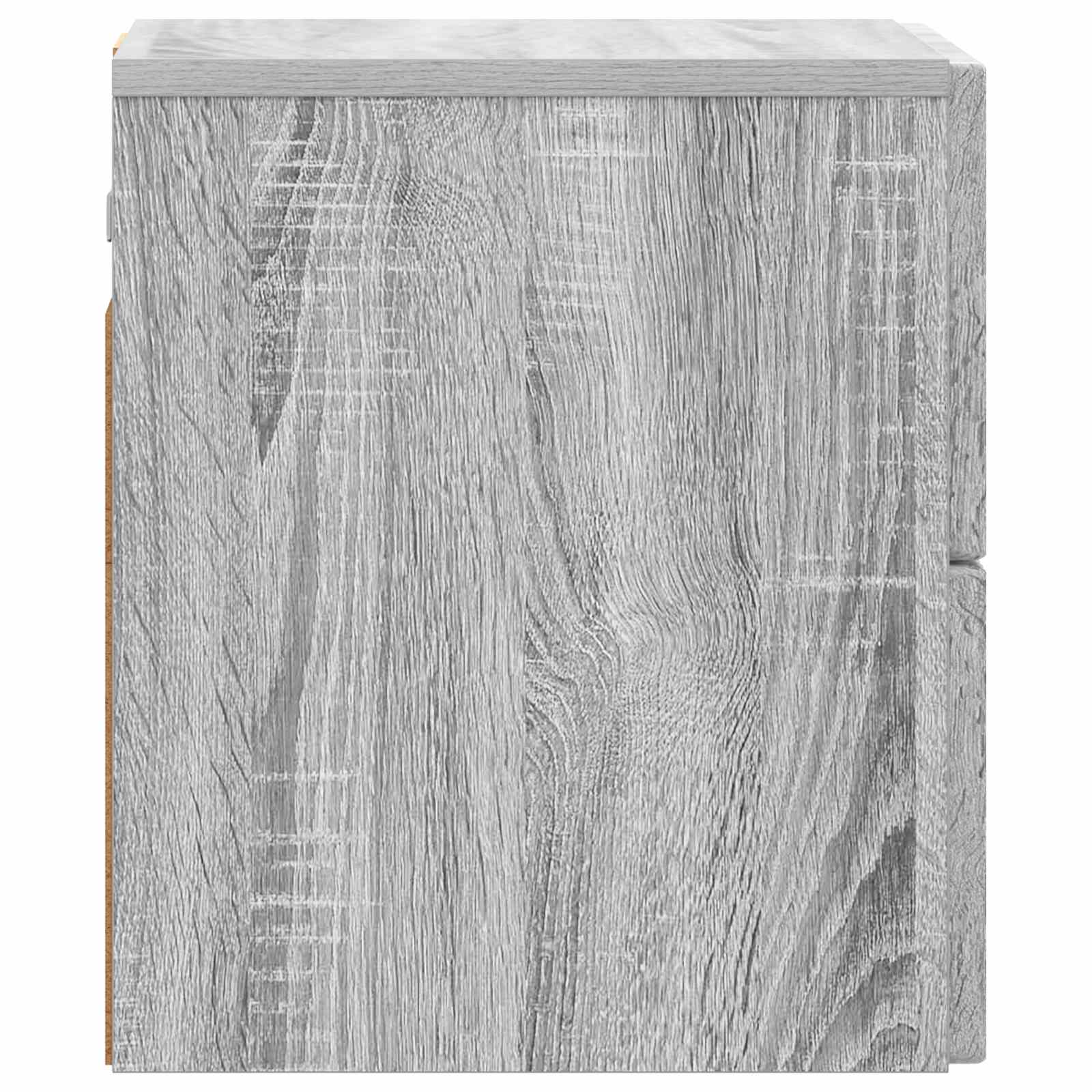 Wandmontierter Nachttisch Graues Sonoma 33 x 34,5 x 40 cm