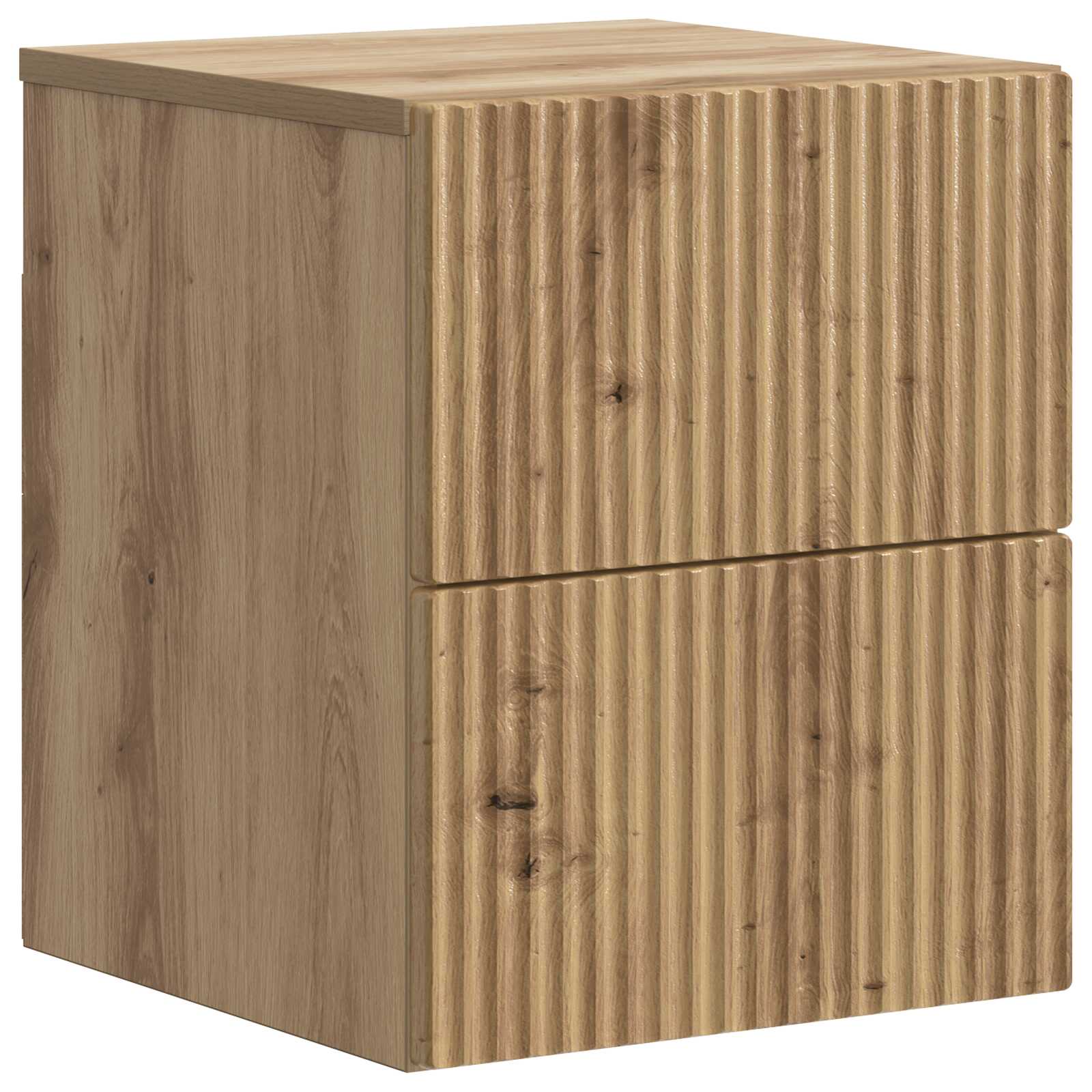 Wandmontierter Nachttisch 2 pcs Artisan-Eiche 33 x 34,5 x 40 cm