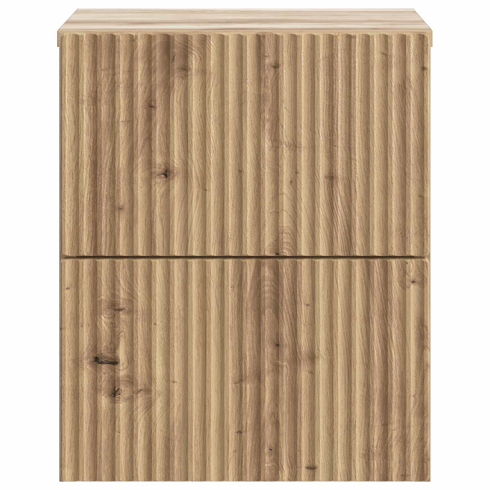 Wandmontierter Nachttisch 2 pcs Artisan-Eiche 33 x 34,5 x 40 cm