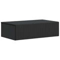 Wandmontierter Beistelltisch Schwarz 59 x 34,5 x 17 cm