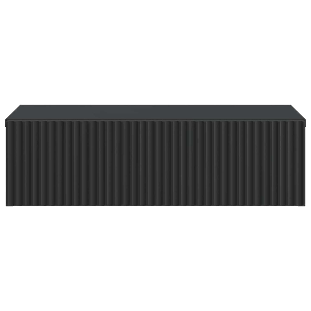 Wandmontierter Beistelltisch Schwarz 59 x 34,5 x 17 cm