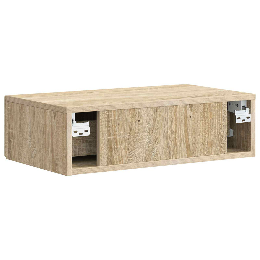 Wandmontierter Beistelltisch Sonoma-Eiche 59 x 34,5 x 17 cm