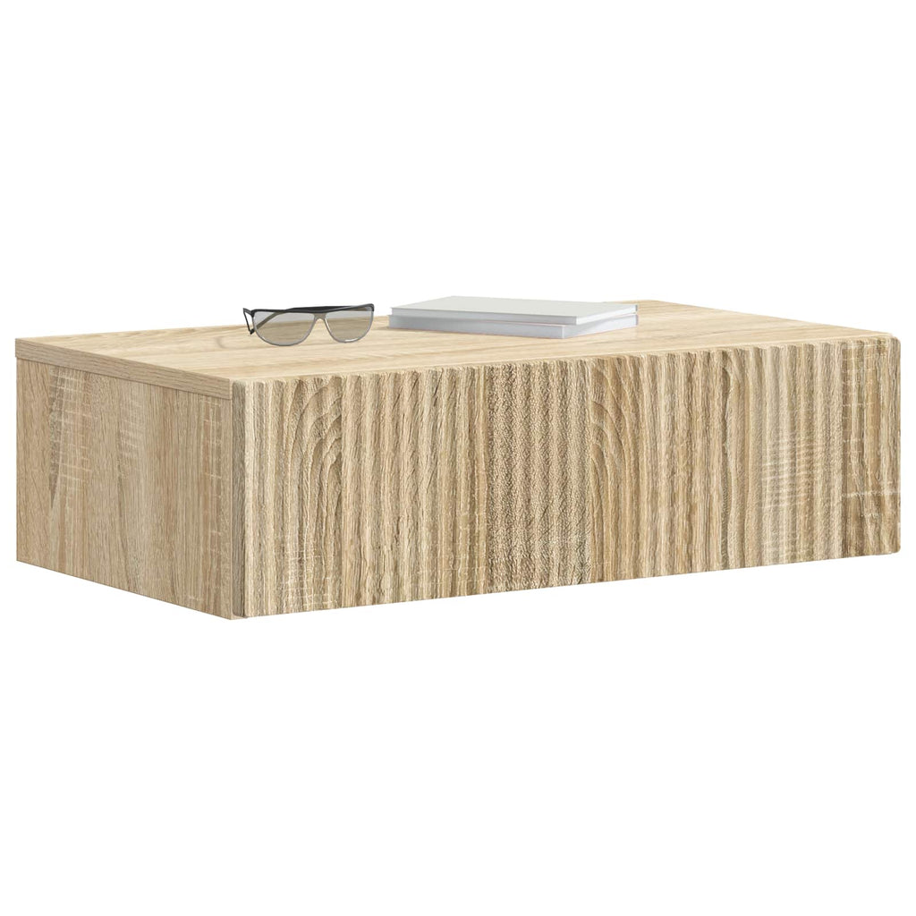Wandmontierter Beistelltisch Sonoma-Eiche 59 x 34,5 x 17 cm