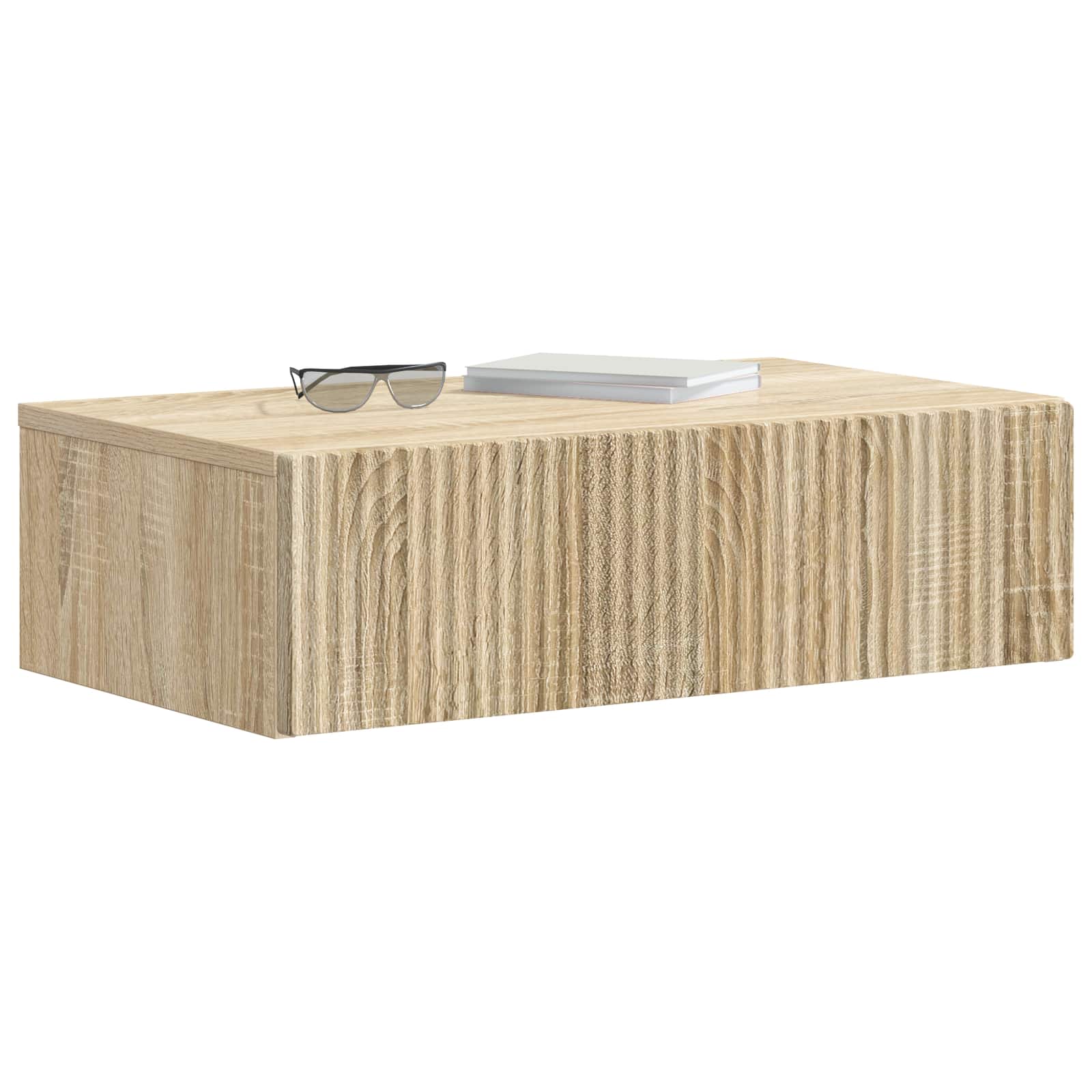 Wandmontierter Beistelltisch Sonoma-Eiche 59 x 34,5 x 17 cm