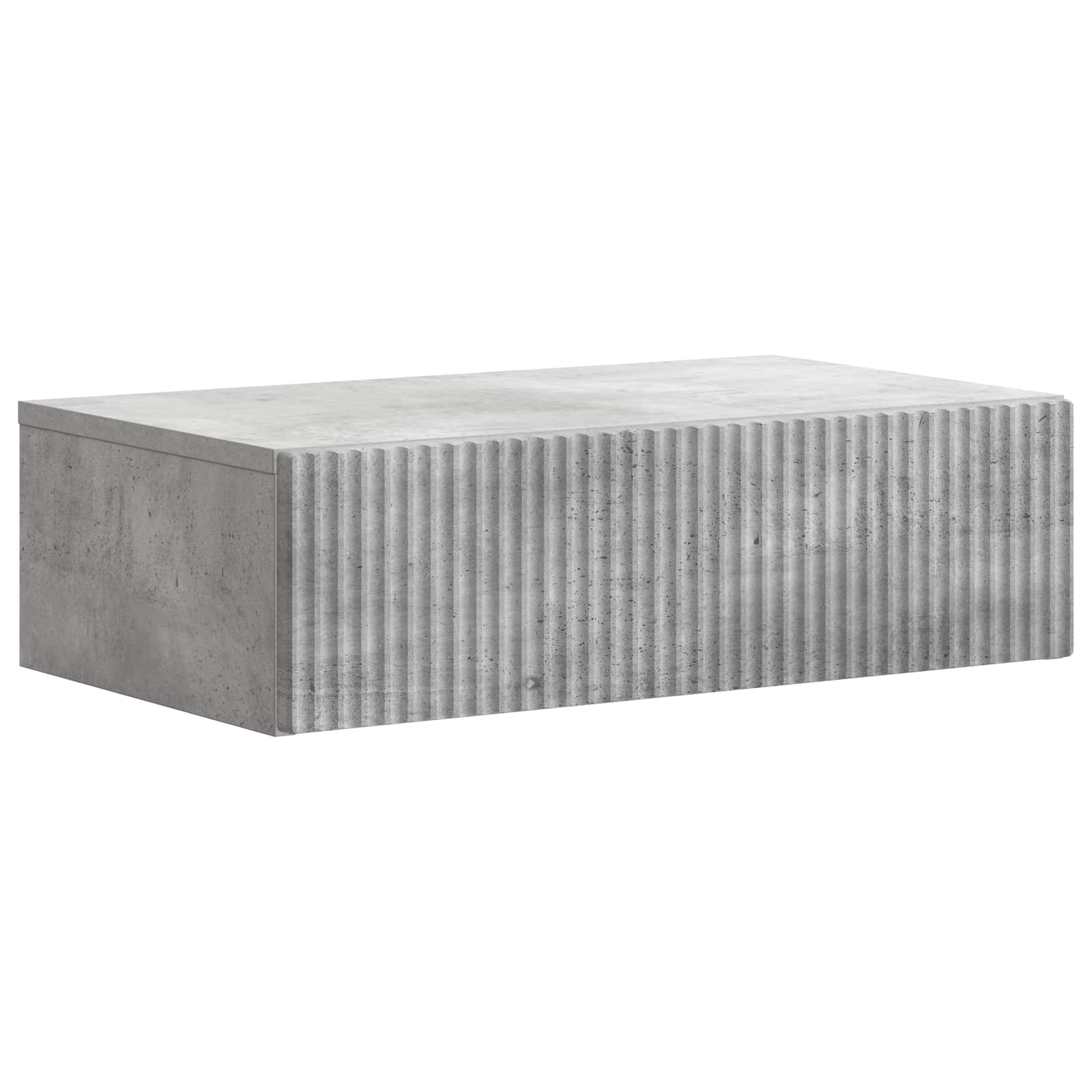 Wandmontierter Beistelltisch Betongrau 59 x 34,5 x 17 cm