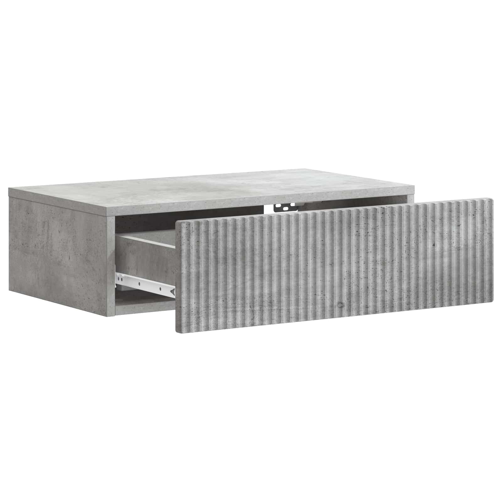 Wandmontierter Beistelltisch Betongrau 59 x 34,5 x 17 cm