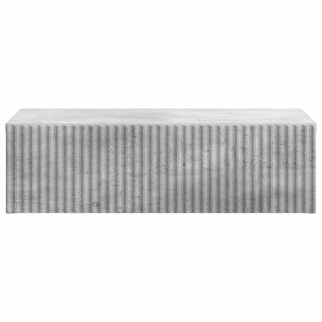Wandmontierter Beistelltisch Betongrau 59 x 34,5 x 17 cm