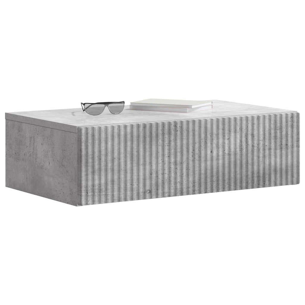 Wandmontierter Beistelltisch Betongrau 59 x 34,5 x 17 cm