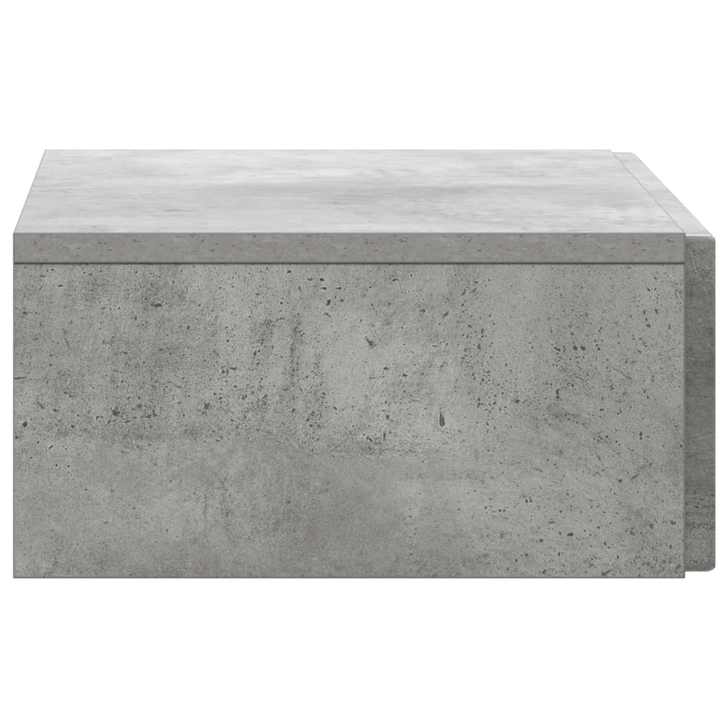 Wandmontierter Beistelltisch Betongrau 59 x 34,5 x 17 cm
