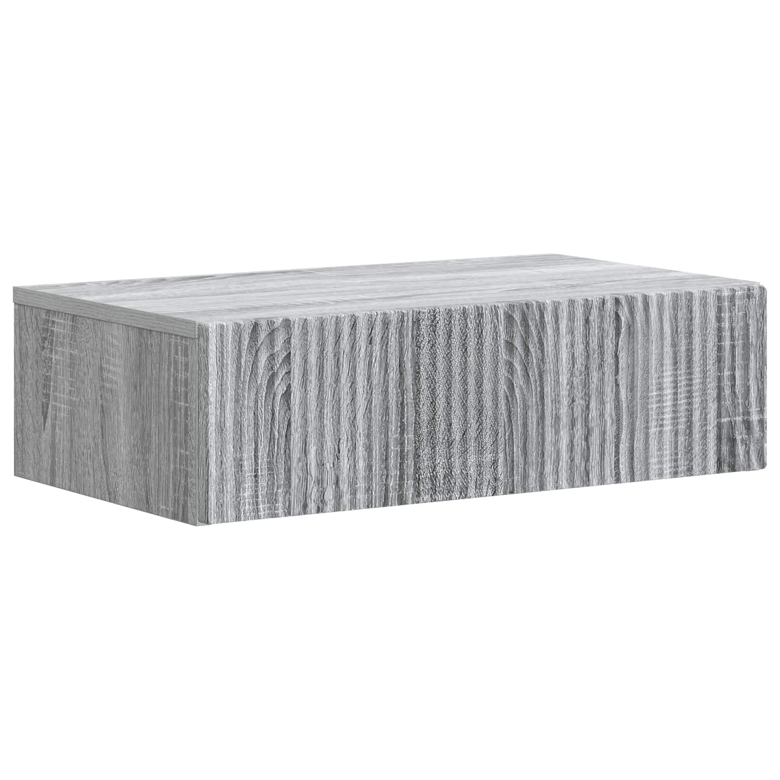 Wandmontierter Beistelltisch Graues Sonoma 59 x 34,5 x 17 cm