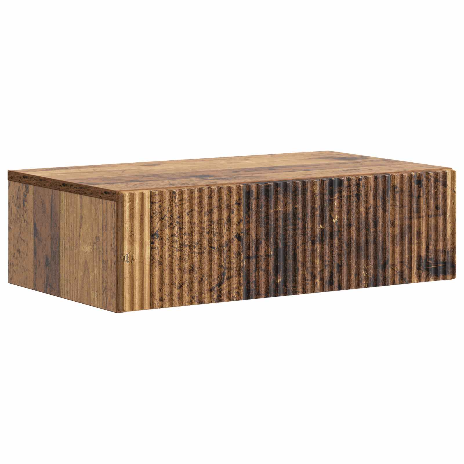Wandmontierter Beistelltisch Altholz 59 x 34,5 x 17 cm