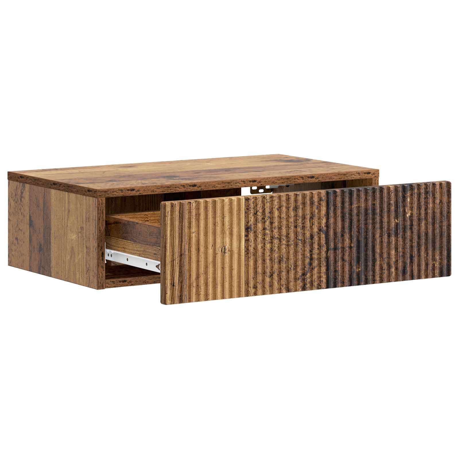 Wandmontierter Beistelltisch Altholz 59 x 34,5 x 17 cm