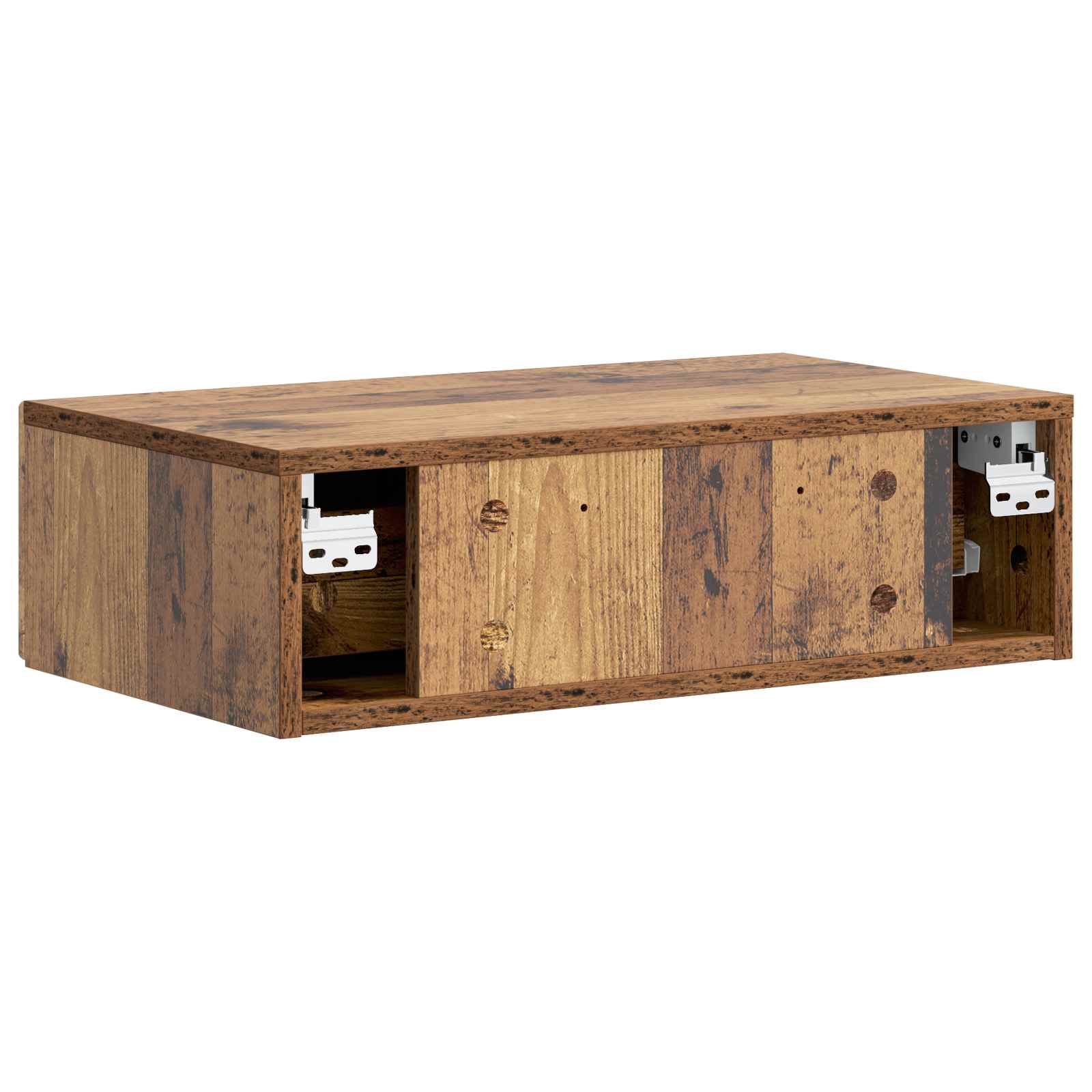 Wandmontierter Beistelltisch Altholz 59 x 34,5 x 17 cm